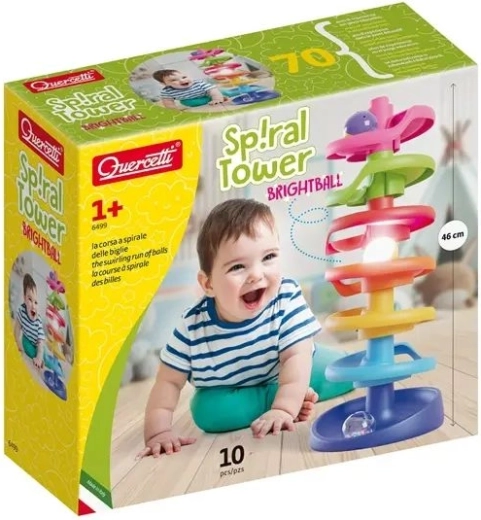 Quercetti Spiralni stolp s kroglicami