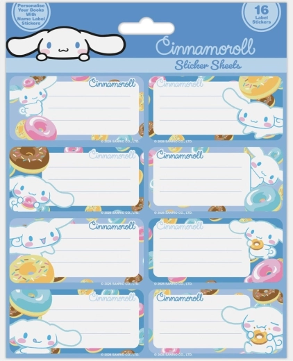My Melody notebook labels