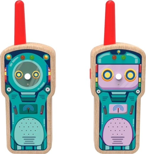 2Kids Toys lesene otroške radijske postaje z motivom robota (komplet 2 kosov)