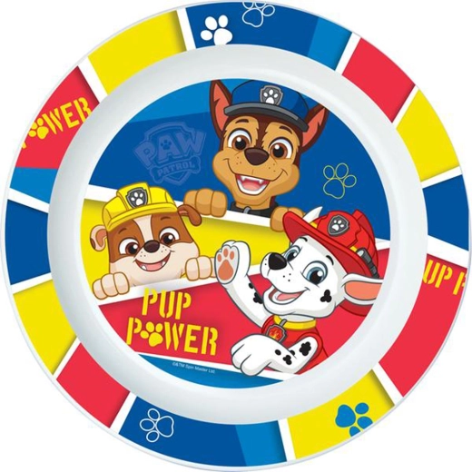 Plastični krožnik PAW Patrol 22 cm moder