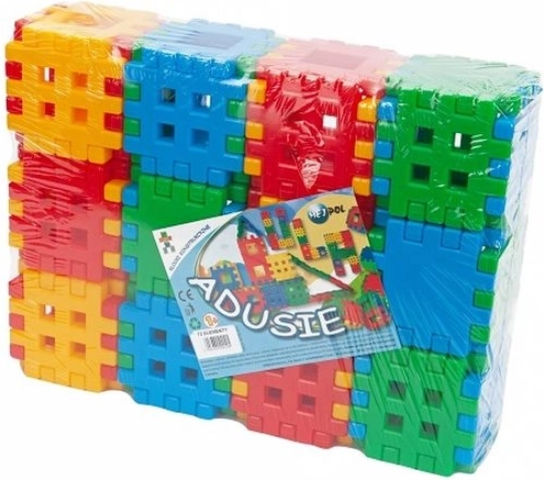 Adusie mehke napihljive konstrukcijske kocke 72 kosov