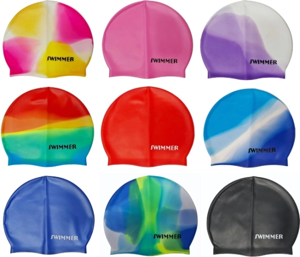 Otroška silikonska plavalna kapa