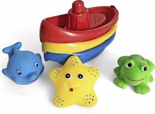 Čolnički z živalicami za v kad