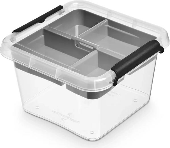 Simplestore insert shranjevalna škatla s pokrovom 3 l (20 × 20 × 12 cm)