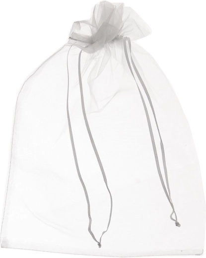 Bela organza vrečka 25 × 35 cm