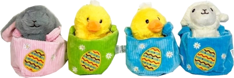 Velikonočna živalica v košarici