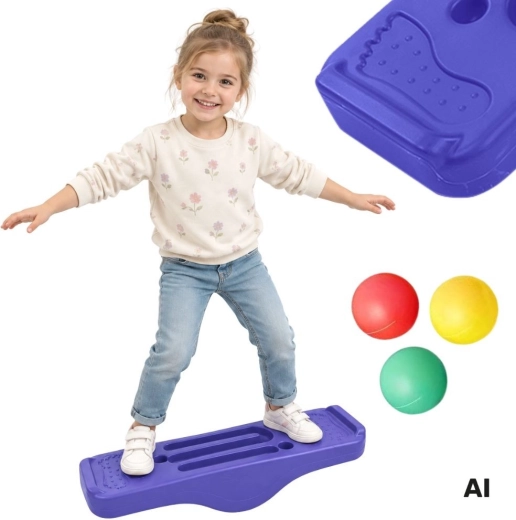 Woopie balance board with maze and balls Montessori