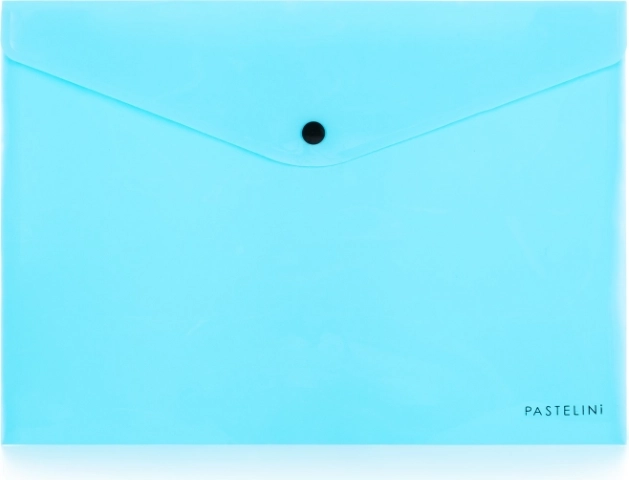 Ovitek z gumbom A4 PASTELINI modra