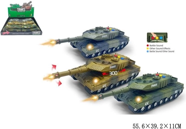 Tank s svetlobnimi in zvočnimi učinki – 1 kos
