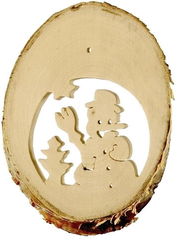 Otroška zimska lesena viseča dekoracija 10 kos