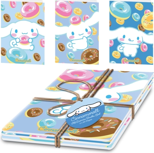 Cinnamoroll komplet zvezkov A5 (3 kos)
