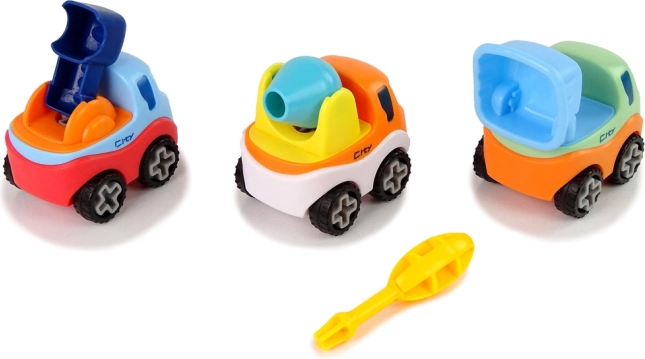 Gradbeni set 3 avtomobilčkov z izvijačem