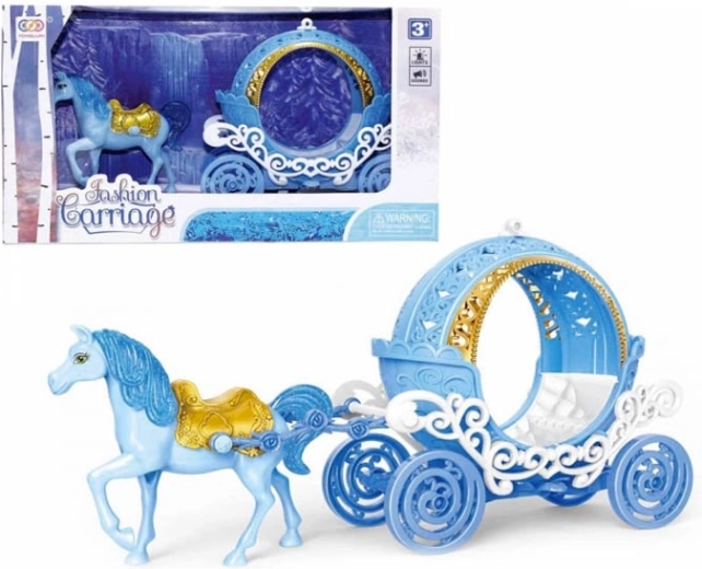 čarobna kočija s konjičkom z lučkami in melodijo