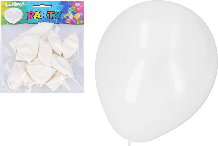 White Inflatable Balloons 30 cm - 10 pcs