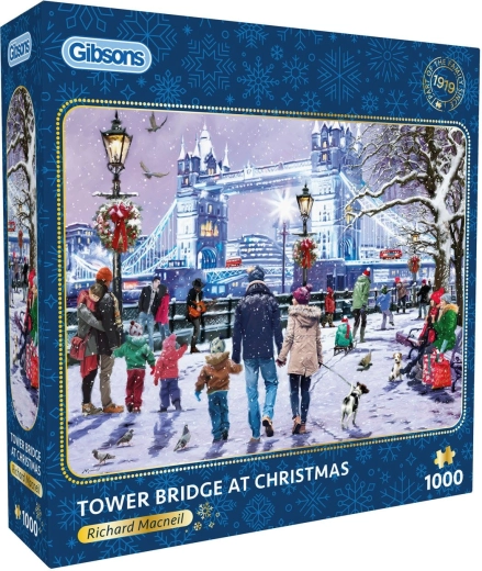 Gibsons Tower Bridge at Christmas puzzle 1000 pieces
