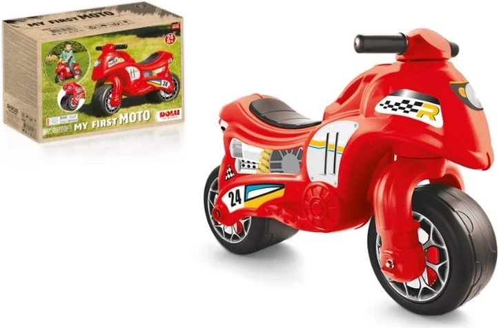 DOLU moje prvo odrivno motorno kolo rdeče