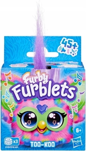 Furby Furblets Too-Koo interaktivna mini plišasta igrača s sponko