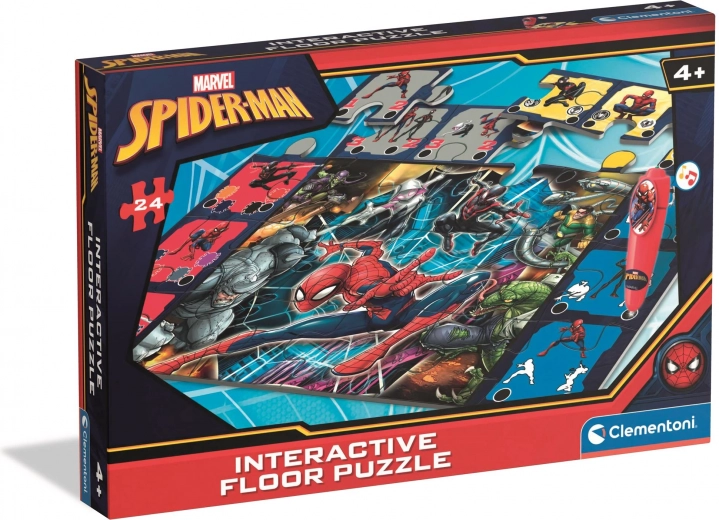talne puzzle z interaktivnim peresom spiderman 24 kosov