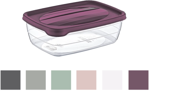 Pravokotni shranjevalni box Trend 0,3 l s pokrovom