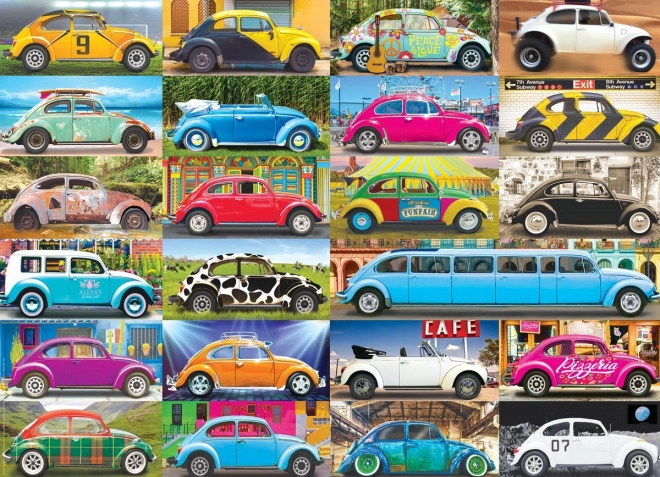 Puzzle Volkswagen Beetle: Hrošč na cestah 1000 kosov
