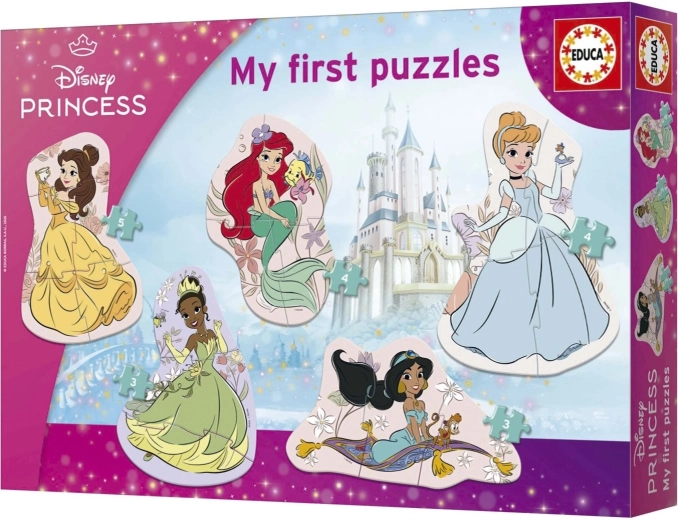 Educa Baby progresivne puzzle Princeske 5v1 (3–8 delov) – 1 kos