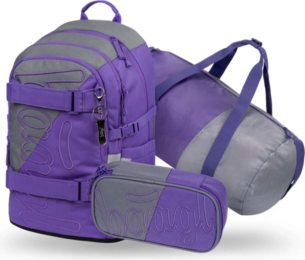 Baagl šolski set 3 kosi Skate Dual – nahrbtnik, peresnica in zložljiva športna torba GRS