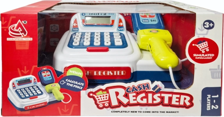 Otroška blagajna s čitalnikom in kalkulatorjem