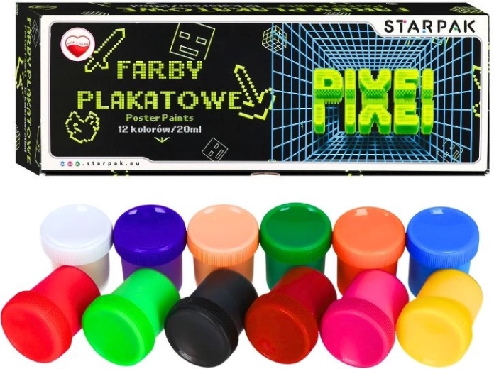 Plakatne barve Game Pixel, 12 barv