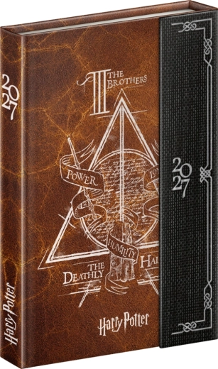 Notique tedenski magnetni planer Harry Potter – Darovi smrti 2027 (11 × 16 cm)