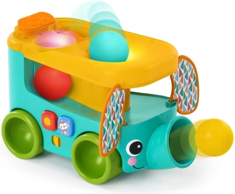 Vstavljalni avtobus s kroglami Pop & Roll Safari Bus znamke Bright Starts