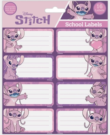 Disney Lilo & Stitch notebook labels Angel