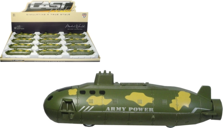 Kovinska podmornica na navijanje (pull-back)