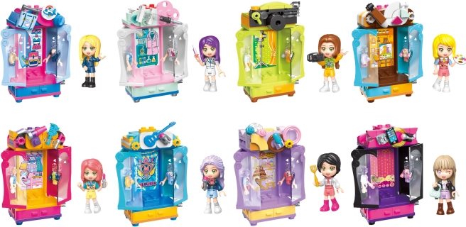 Qman serija UNA – garderobna omara z minifigurico (1 kos sestavljanke)