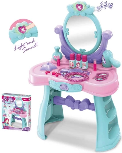 Toaletna mizica z lučko in glasbo za otroke