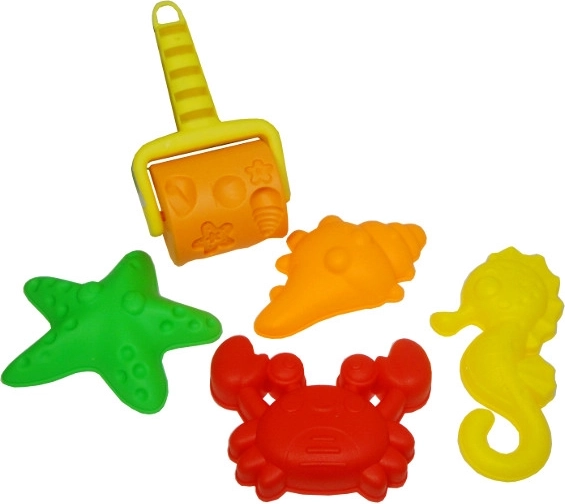 Komplet morskih modelčkov za pesek z valjčkom