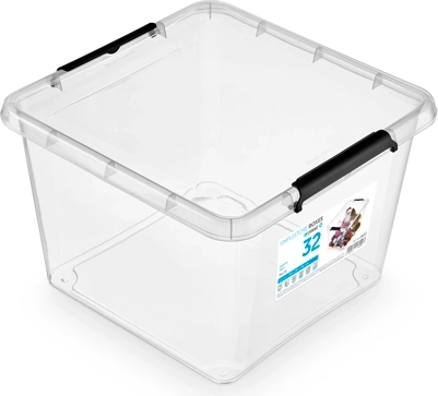 SimpleStore shranjevalna škatla s pokrovom 32 l (39 × 39 × 26 cm)