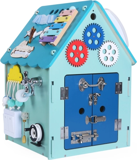 Aktivnostna plošča hiška za otroke 2Kids Toys – Modra