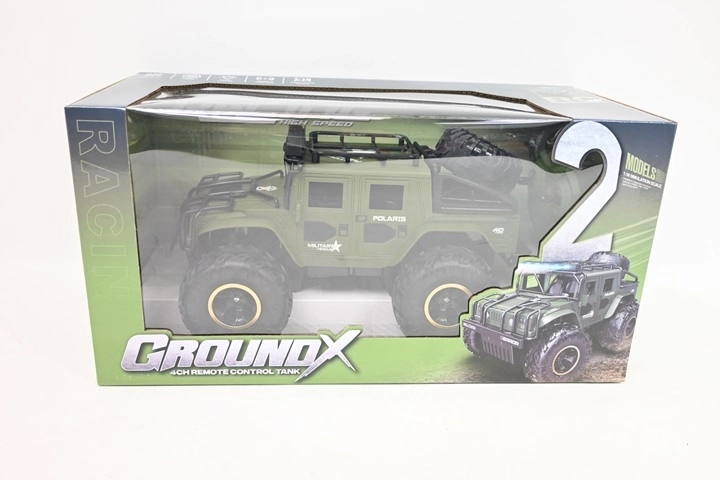 Military off-road RC car with remote control - 1 piece