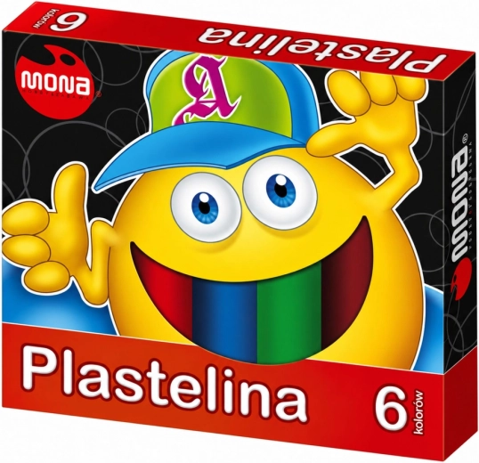 Šolski plastelin MONA 6 barv