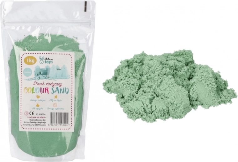 Kinetični pesek ColourSand mint 1 kg