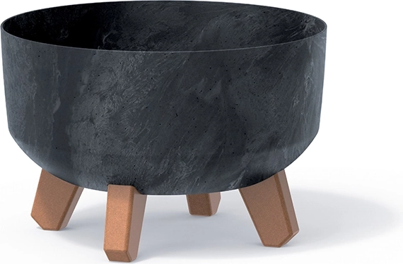 Cvetlični lonec na nogicah z betonskim učinkom 23,5 cm antracit