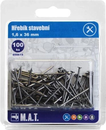 gradbeni žeblji 36 × 1,6 mm, 100 kos