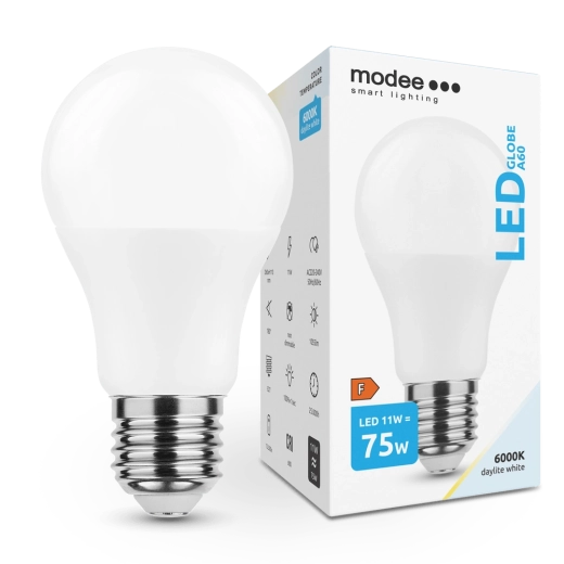 LED žarnica A60 11 W E27 1055 lm hladno bela – Modee Smart Lighting