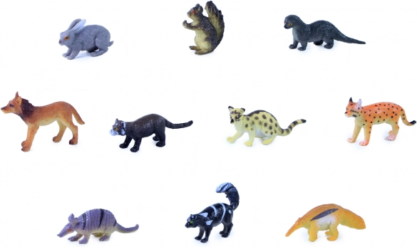gozdne živali mini zoo – set 10 figuric v vrečki