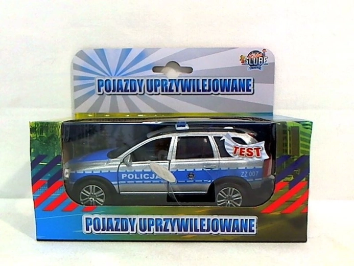 Volvo policijski avto s svetlobo in zvokom 14 cm