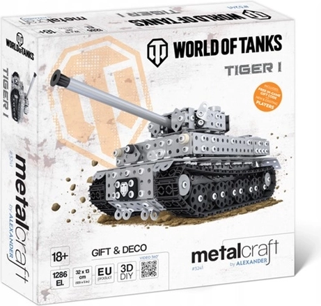 Metalcraft World of Tanks kovinski model tanka Tiger I