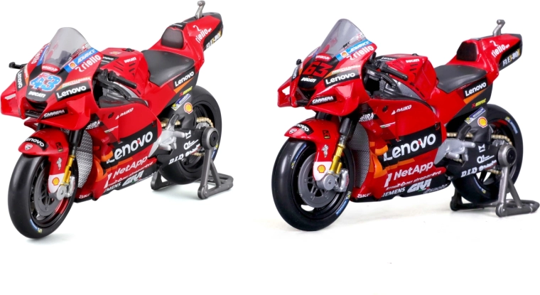 Maisto kovinski model motocikla Ducati Lenovo Team 2022 1:18