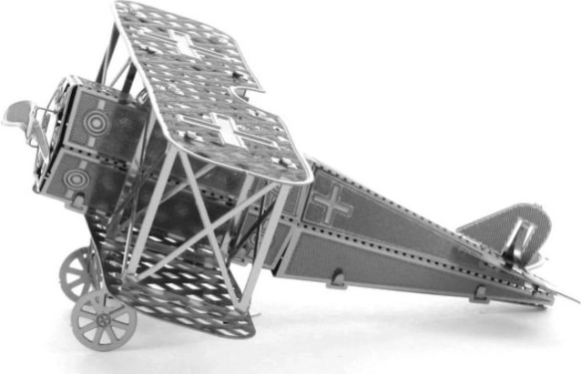 kovinski 3D model dvokrilnika Fokker D.VII – METAL EARTH