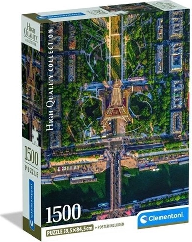 Clementoni sestavljanka Flying Over Paris 1500 kosov