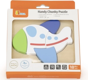 Lesene puzzle – letalo za najmlajše